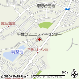 平野コミュニティセンター周辺の地図