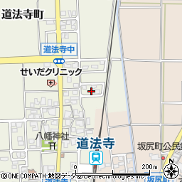 石川県白山市道法寺町ニ33周辺の地図