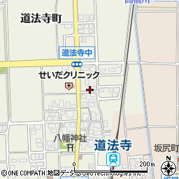 石川県白山市道法寺町ニ13周辺の地図