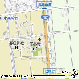 石川県白山市七原町ト35周辺の地図