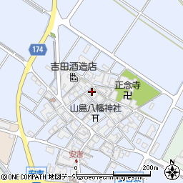 石川県白山市安吉町周辺の地図
