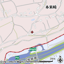 茨城県那珂市本米崎2745周辺の地図