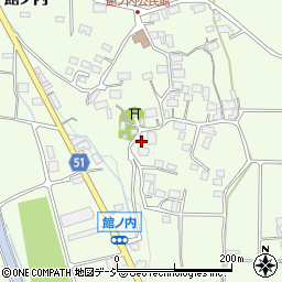 長野県大町市社館ノ内5743-1周辺の地図