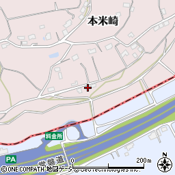 茨城県那珂市本米崎2749-2周辺の地図