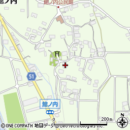 長野県大町市社館ノ内5743周辺の地図