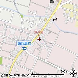 石川県白山市源兵島町74周辺の地図