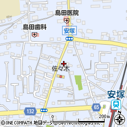 栃木県下都賀郡壬生町安塚989-1周辺の地図