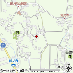 長野県大町市社館ノ内5748周辺の地図