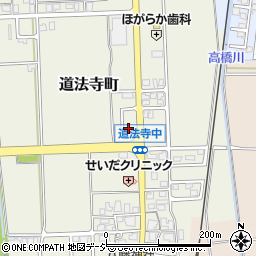 石川県白山市道法寺町ニ4周辺の地図