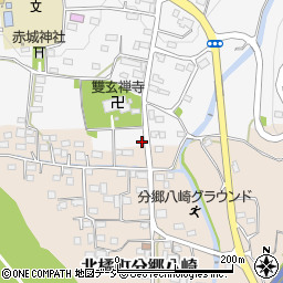 群馬県渋川市北橘町八崎1095周辺の地図