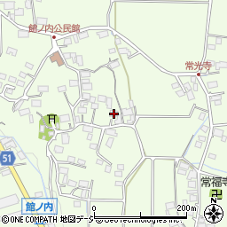 長野県大町市社館ノ内5715周辺の地図