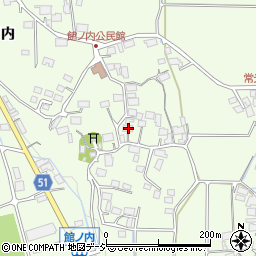 長野県大町市社館ノ内5718-1周辺の地図