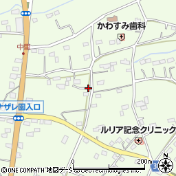 茨城県那珂市中里周辺の地図