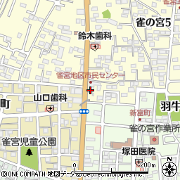 ＥＮＥＯＳ雀宮ＳＳ周辺の地図