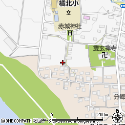 群馬県渋川市北橘町八崎991-4周辺の地図