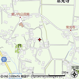 長野県大町市社館ノ内5709-1周辺の地図