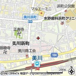 平田工務店美川周辺の地図