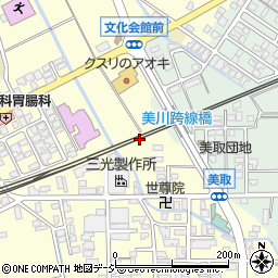 石川県白山市長屋町ロ周辺の地図