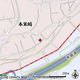 茨城県那珂市本米崎2015-1周辺の地図