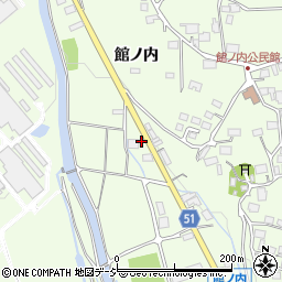 長野県大町市社館ノ内5456-6周辺の地図