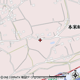 茨城県那珂市本米崎2077周辺の地図