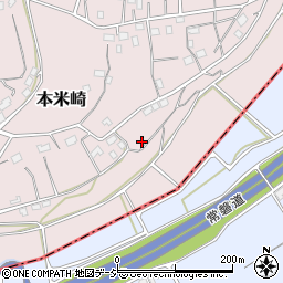 茨城県那珂市本米崎2011-1周辺の地図
