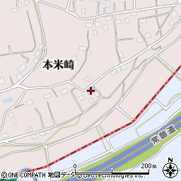 茨城県那珂市本米崎2015周辺の地図