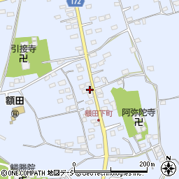 茨城県那珂市額田南郷411周辺の地図
