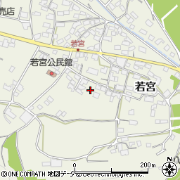 長野県千曲市若宮周辺の地図