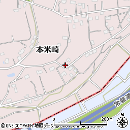 茨城県那珂市本米崎2014周辺の地図