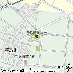 手取諏訪神社周辺の地図