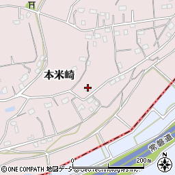 茨城県那珂市本米崎2013周辺の地図