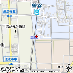 石川県白山市曽谷町ニ45周辺の地図