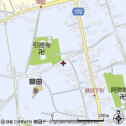 茨城県那珂市額田南郷522-3周辺の地図
