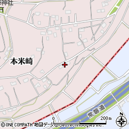 茨城県那珂市本米崎2004-1周辺の地図