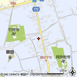 茨城県那珂市額田南郷413周辺の地図
