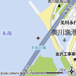 手取川橋周辺の地図