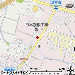 石川県白山市福留町645周辺の地図