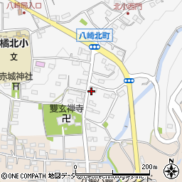 群馬県渋川市北橘町八崎1107周辺の地図