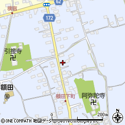茨城県那珂市額田南郷355-2周辺の地図