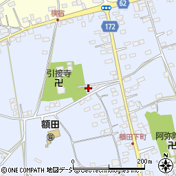 茨城県那珂市額田南郷419周辺の地図
