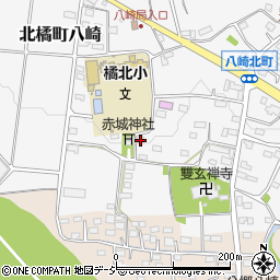 群馬県渋川市北橘町八崎1001周辺の地図