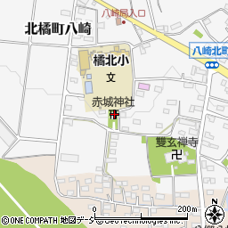 群馬県渋川市北橘町八崎1000周辺の地図