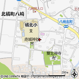 群馬県渋川市北橘町八崎1007周辺の地図