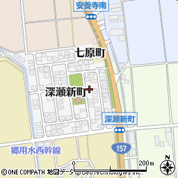 石川県白山市深瀬新町29周辺の地図