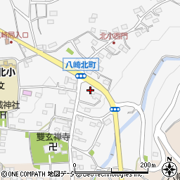 群馬県渋川市北橘町八崎1118周辺の地図