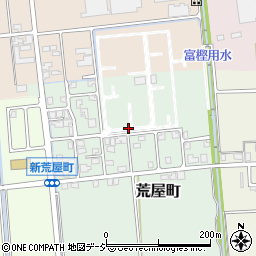 石川県白山市荒屋町と周辺の地図
