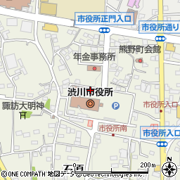 渋川市役所北庁舎周辺の地図