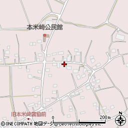 茨城県那珂市本米崎1614-1周辺の地図