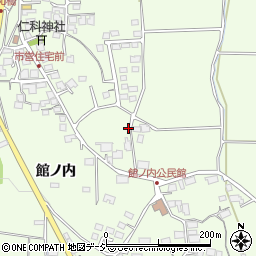 長野県大町市社館ノ内5642-1周辺の地図